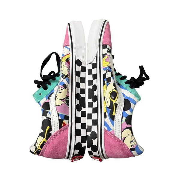 Vans Disney X Old Skool 80s Retro Mickey Mouse Suede Cap Toe Sneakers Womens 8 - Picture 4 of 8